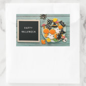 Halloween Greetings Rechteckiger Aufkleber (Tasche)