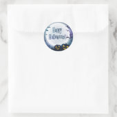 Halloween Greetings Runder Aufkleber (Tasche)