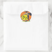 Hallowe'en Greetings Runder Aufkleber (Tasche)