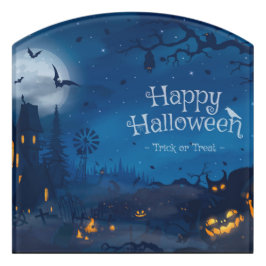 Halloween Greetings Türschild