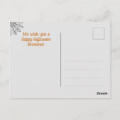 Halloween Greetings Vintag Spiderweb Frame Foto Postkarte (Rückseite)