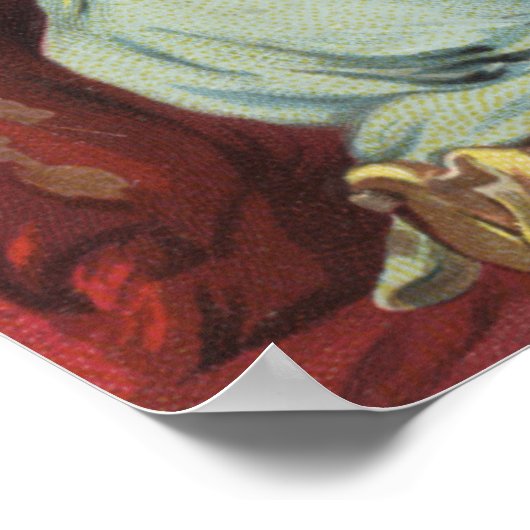 Halloween GreetingWitch from the Window Poster (Ecke)