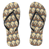 Halloween Greyhound mit Pumpkins Beängstigend Badesandalen (Fußbett)