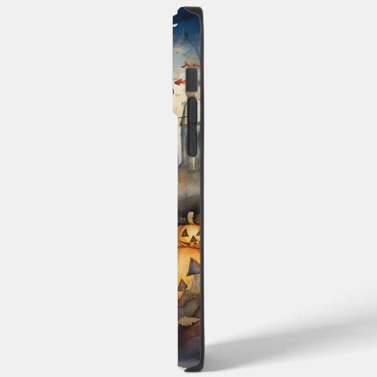 Halloween Greyhound mit Pumpkins Beängstigend Case-Mate iPhone Hülle (Rückseite / Links)