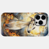 Halloween Greyhound mit Pumpkins Beängstigend Case-Mate iPhone Hülle (Rückseite (Horizontal))