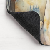 Halloween Greyhound mit Pumpkins Beängstigend Mousepad (Ecke)