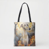 Halloween Greyhound mit Pumpkins Beängstigend Tasche (Vorderseite)