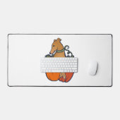 Halloween Greyhound Schreibtischunterlage (Tastatur & Maus)