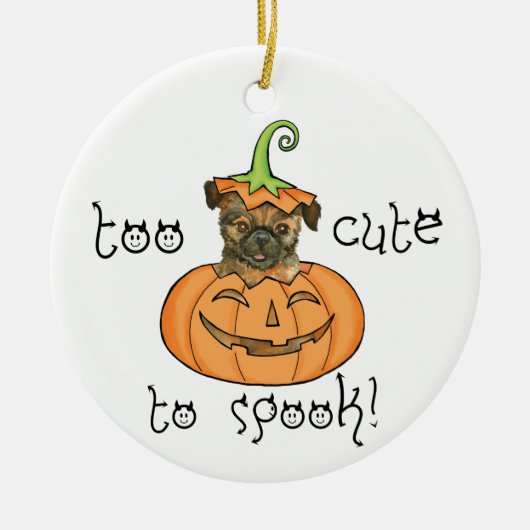 Halloween Griffon Keramik Ornament (Vorne)