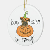 Halloween Griffon Keramik Ornament (Links)