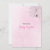 Halloween Gril Baby Shower Baby wird brauen Einladung (Rückseite)