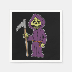 Halloween Grim Sensenmann Cartoon Napkins Serviette