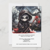Halloween Grim Sensenmann Einladung (Vorderseite)