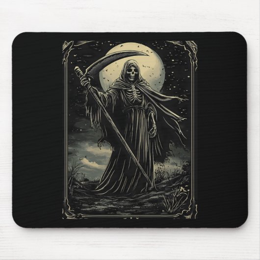 Halloween Grim Sensenmann Gothic Goth Mousepad (Vorne)