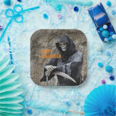 Halloween Grim Sensenmann individuell anpassbar Pappteller (Party)