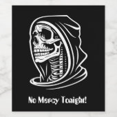 Halloween Grim Sensenmann Party Mode Weinetikett (Einzelnes Label)