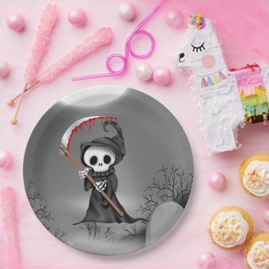 Halloween Grim Sensenmann Party Pappteller (Party)