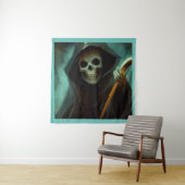 Halloween - Grimischer Sensenmann 1 Wandteppich (Beispiel)