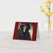 Halloween - Grimischer Sensenmann 4 Karte (Gelbe Blume)