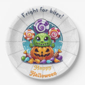 Halloween Grimlin mit Trick oder Treat Candy Pappteller (Vorderseite)