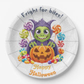 Halloween Grimlin mit Trick oder Treat Candy Pappteller (Vorderseite)