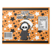 Halloween Grimm Chip Bag Wrappers Gastgeschenke Notizblock (Vorderseite)
