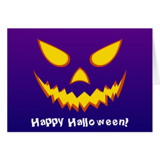 Halloween Grinning Face Kürbislaterne Pumpkin (Vorderseite (Horizontal))