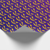 Halloween Grinning Face Kürbislaterne Pumpkin Geschenkpapier (Ecke)