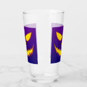 Halloween Grinning Face Kürbislaterne Pumpkin Glas (Links)