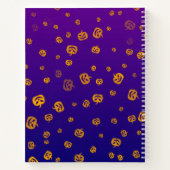 Halloween Grinning Face Kürbislaterne Pumpkin Notizblock (Rückseite)