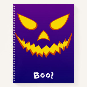 Halloween Grinning Face Kürbislaterne Pumpkin Notizblock