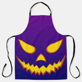 Halloween Grinning Face Kürbislaterne Pumpkin Schürze