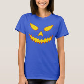 Halloween Grinning Face Kürbislaterne Pumpkin T-Shirt (Vorderseite)