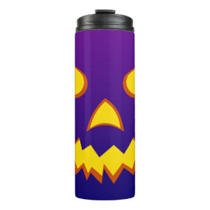 Halloween Grinning Face Kürbislaterne Pumpkin Thermosbecher