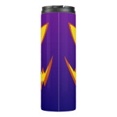 Halloween Grinning Face Kürbislaterne Pumpkin Thermosbecher (Rückseite)