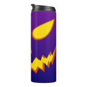 Halloween Grinning Face Kürbislaterne Pumpkin Thermosbecher (Nach rechts gedreht)