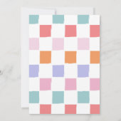 Halloween Groovy Birthday Party Dankeskarte (Rückseite)