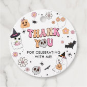 Halloween Groovy Ghost 1. Geburtstag Geschenkanhänger (Vorderseite)