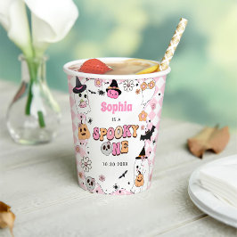 Halloween Groovy Ghost 1. Geburtstag Pappbecher