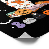 Halloween Groovy Lesen Sie mehr Bücher Niedlich Bo Poster (Ecke)