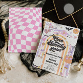 Halloween Groovy Niedlich Ghost 1. Geburtstag Part Einladung