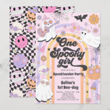 Halloween Groovy Niedlich Ghost 1. Geburtstag Part