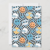 Halloween Groovy Niedlich Ghost Hey Boo Birthday P Einladung (Rückseite)