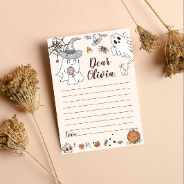 Halloween Groovy Niedlich Ghost Time Kapsel Notiz  Dankeskarte