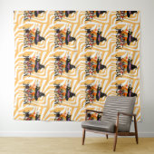 Halloween Groovy Retro Wandteppich (Beispiel (Horizontal))