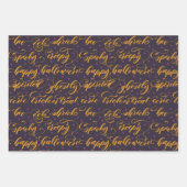 Halloween Große Designumhüllungsblätter Geschenkpapier Set (Vorderseite 3)