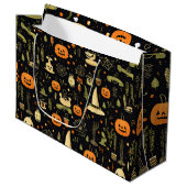Halloween Große Geschenktüte (Vorderseite Schrägansicht)