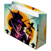 Halloween Große Geschenktüte (Rückseite Schrägansicht)
