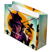 Halloween Große Geschenktüte (Vorderseite Schrägansicht)