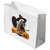 Halloween Große Geschenktüte (Rückseite Schrägansicht)